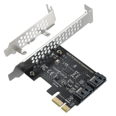 PCIe SATA Card 2-Port PCI-E SATA Expansion Controller Card 6Gbps for SSD