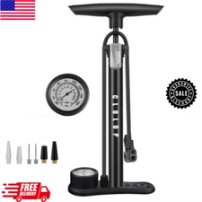 Bike Floor Pump with Gauge,Bike Pump High Pressure 160 Psi Bicycle Pump with Air