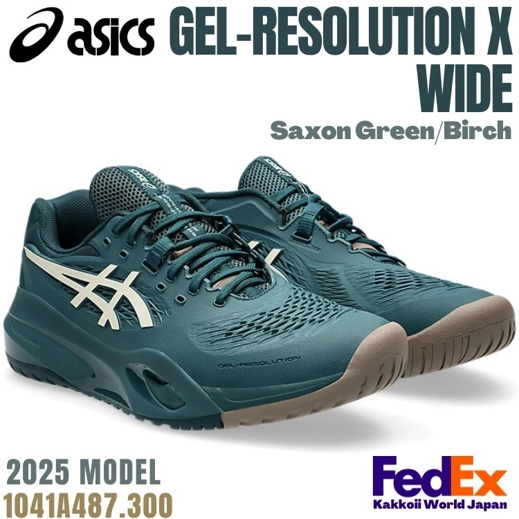 ASICS Gel Resolution X Wide Saxon Green Birch for Sale