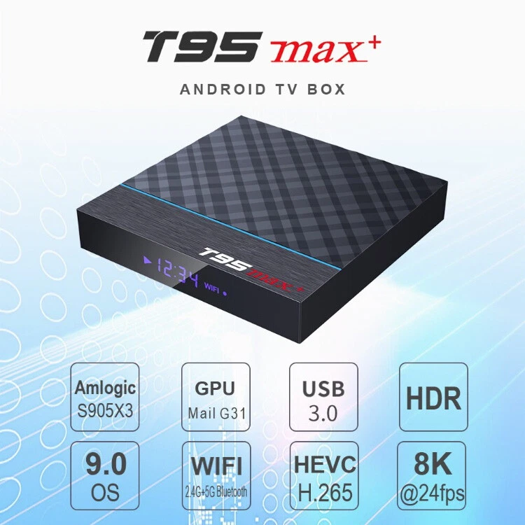 T95 MAX+ S905-X3 8K HDR 4GB DDR3 Android 9.0 Dual WiFi Bluetooth Smart TV Box - Image 4 of 4