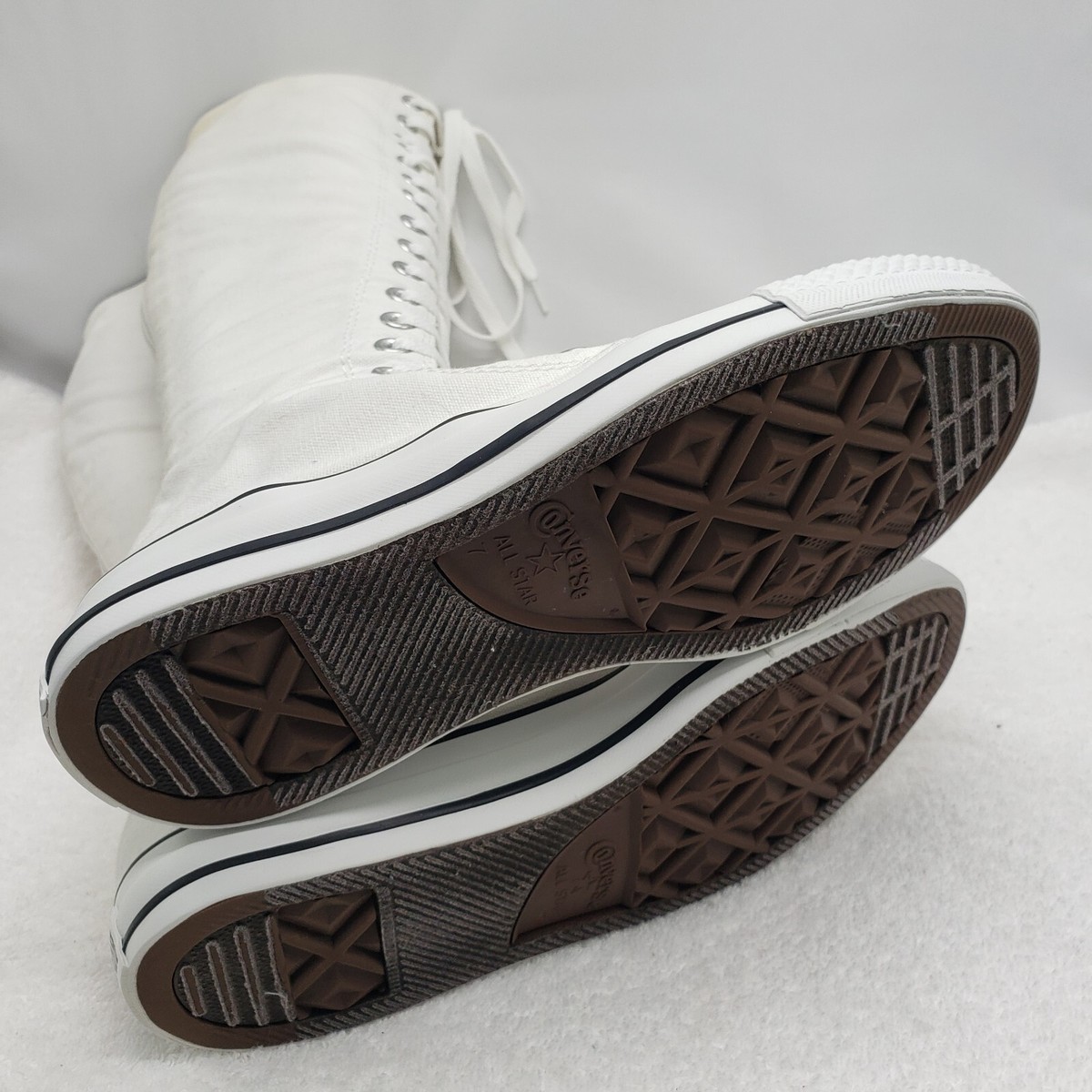 【未使用級】CONVERSE ALL STAR AS KNEE-HI ホワイト Converse All Star Chuck Taylor Women White XXHI Knee Zip