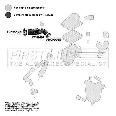 First Line Air Filter Hose  - FTH1491 fits Chevrolet Kalos 1.6 16V - Picture 1 of 3