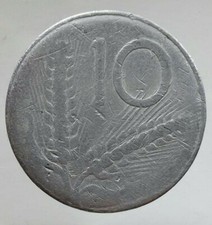 ERRORE-CURIOSITA-VARIANTE 10 LIRE ASSE RUOTATO 180° RARA