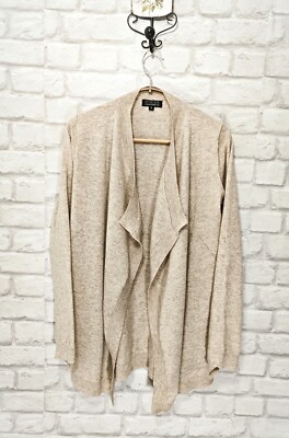 Tricot Pure Fine Cashmere Knit Cardigan Front Open Beige size S Oversized 