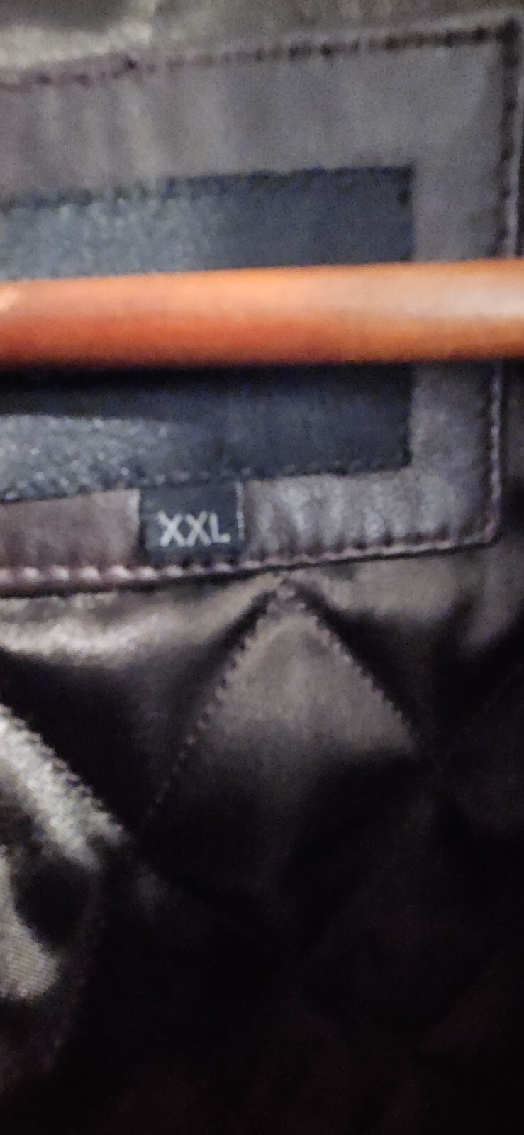 Mens Modern Elements Brown Leather Jacket XXL - image 4