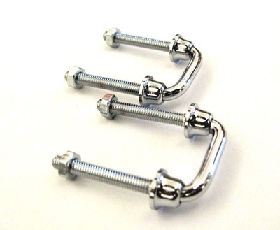 SET OF 2 Accordion Shoulder Strap Brackets Clasp ''U'' Style Imported from Italy