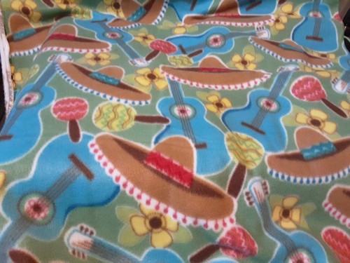 Fabric Cinco De Mayo Fleece 66 L X 58 W Multicolor - Picture 2 of 2