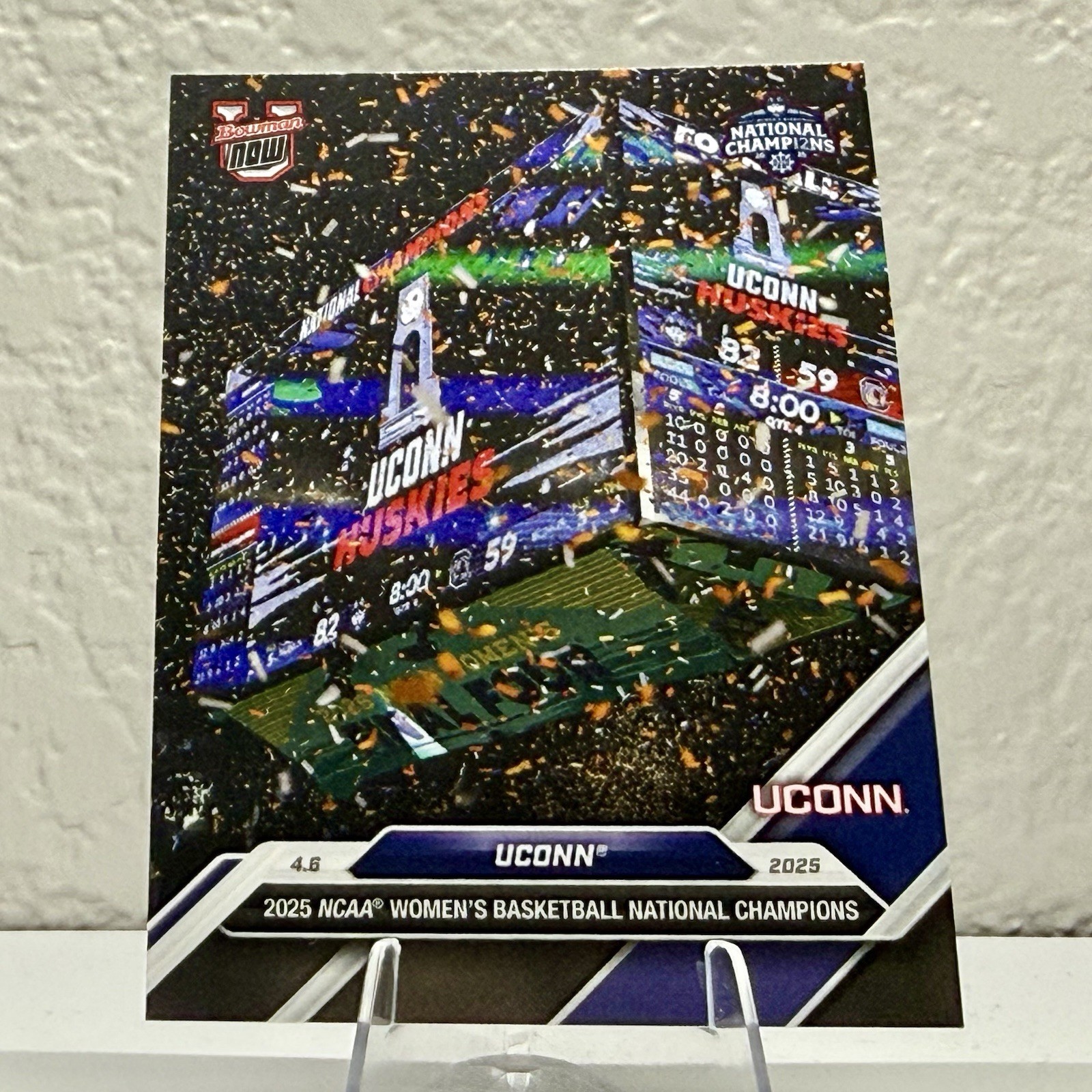 2024-25 Topps Now Bowman U Sarah Strong #107 UConn Huskies National Champs