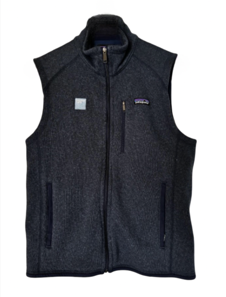 Authentic Navy Goldman Sachs Patagonia Vest Medium Finance Embroidered Wall 