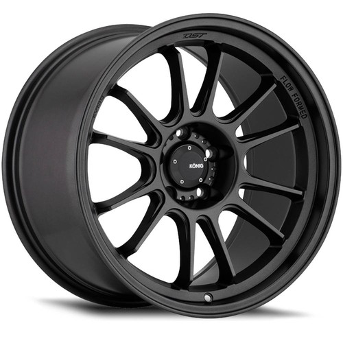 15x7.5 Matte Black Wheel Konig Hypergram 4x100 35