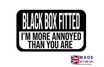 Black Box Fitted Auto Aufkleber Vinyl Decal Young Driver Auto Fensteraufkleber