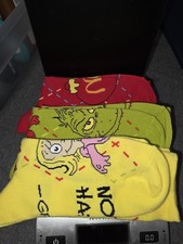 2025 McDONALD'S Grinch Socks Christmas Adult Happy Meal Set of 3