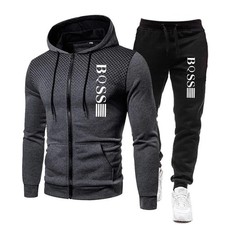 Mens Sportswear Sets Jogging Suit Casual Sportswear Tracksuit Gym Sweat Hot Suit