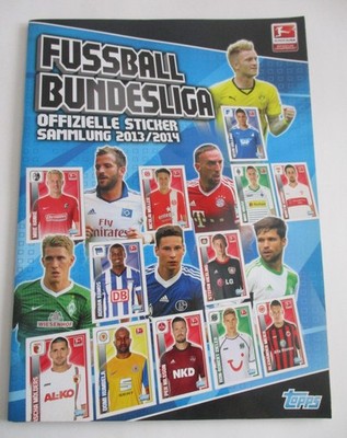 Topps ALBUM / Bundesliga 2013/2014 / komplett mit allen Stickern!