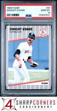 1989 FLEER #87 DWIGHT EVANS RED SOX PSA 10