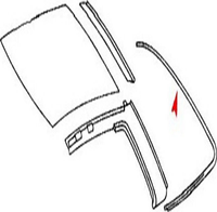 Dichtung Hardtop Hinten Wettergummi Dichtung FüR Mercedes SL R107/W107