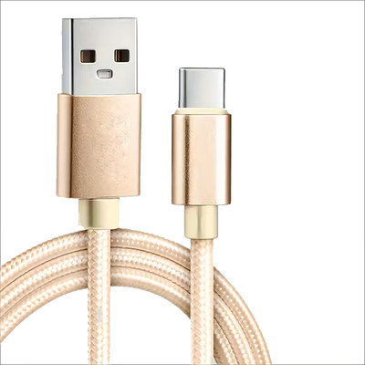 1m USB-C Schnell-Ladekabel Kabel Daten für iPhone 15 16 17 Samsung Galaxy Gold