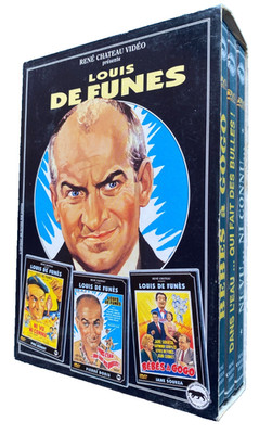 SET 3 DVD - RENE CHATEAU - Louis DE FUNES - NI VU .. NICHT BEKANNT ... - SEHR GUTER ZUSTAND