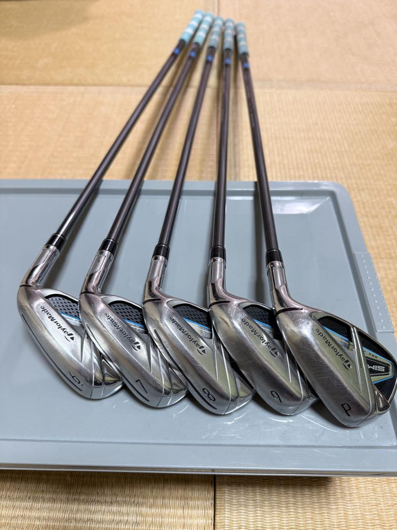 TaylorMade アイアンセット SIM MAX TM 60 FLEX-R Iron Set Taylormade Sim Max Flex R Tensei Blue Tm60 Men'S