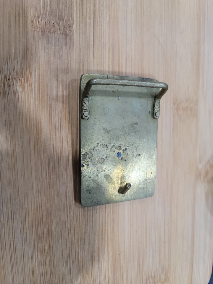 Cuchillo Bowie Todo Latón Personalizado Hecho a Mano Años 70/80 Vintage Hebilla de Cinturón Mango de Hueso  Foto 2 de 4