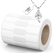 Jewelry Price Tags, 500 PCS 1 Roll Self-Adhesive White 500 Labels,