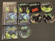 Syphon Filter 1 2 3 Trilogy Set Complete CIB Black Label Lot PlayStation 1 PS1