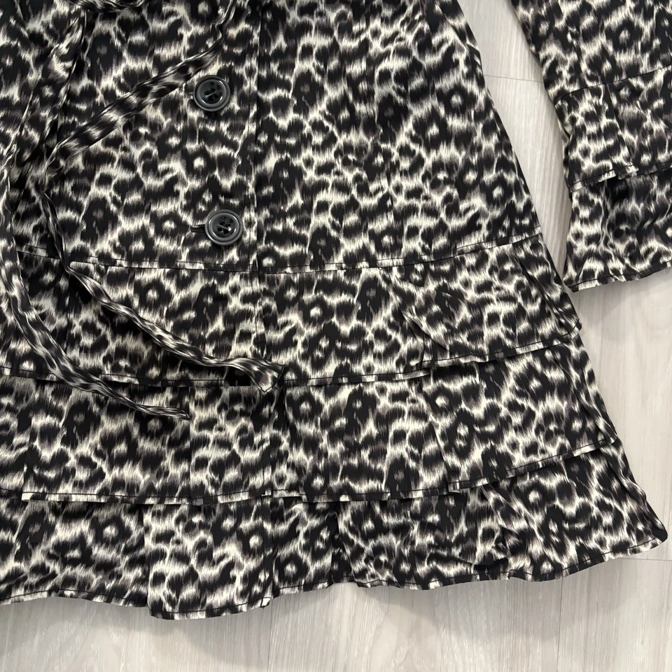 Impresionante Abrigo Chaqueta Mujer Per Una Cinturón Parka Mac Steampunk Acampanado Talla 14 Foto 4 de 4