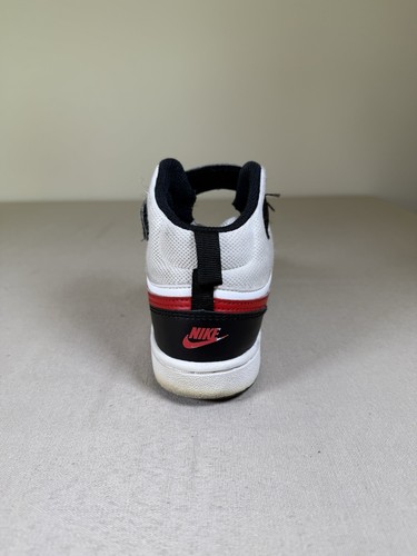 Nike Court Borough Sneakers Youth Size 2 White Black University Red CD7783-110 - Picture 13 of 19