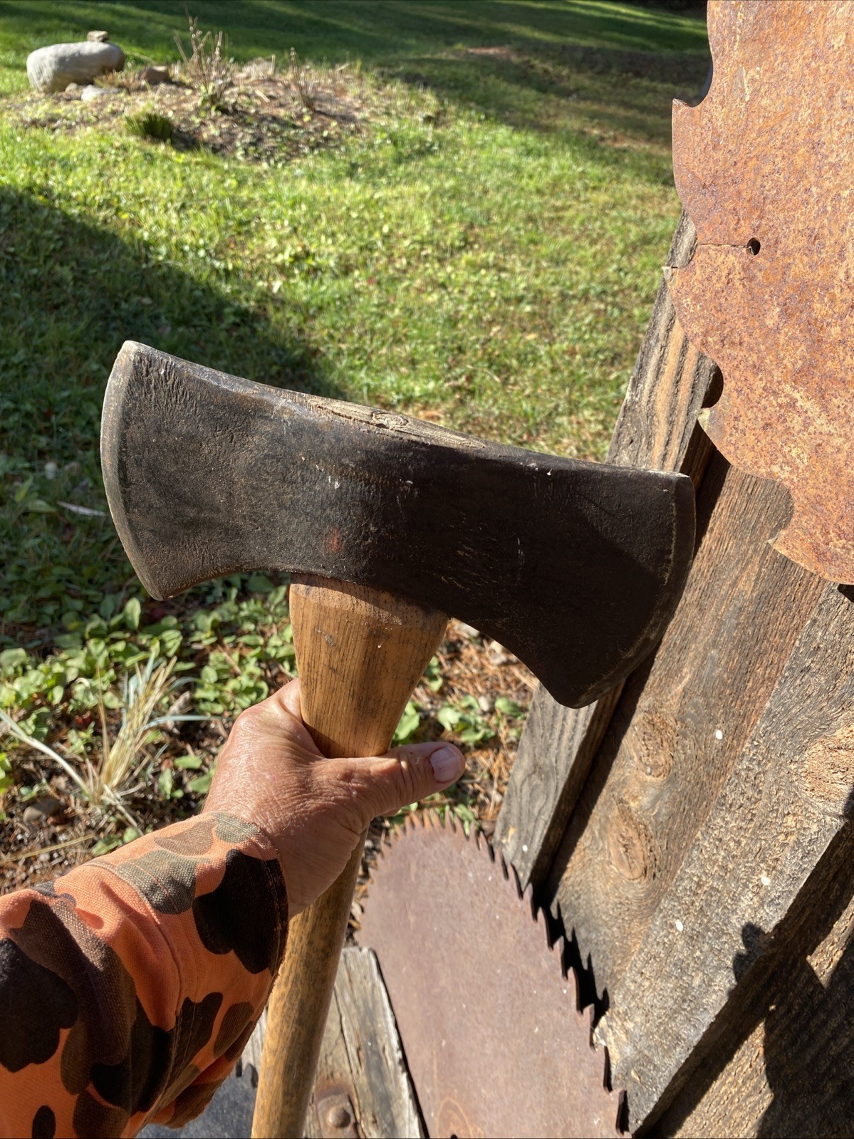 Vintage Woodings Verona US95 Double Bit Axe Solid Handle