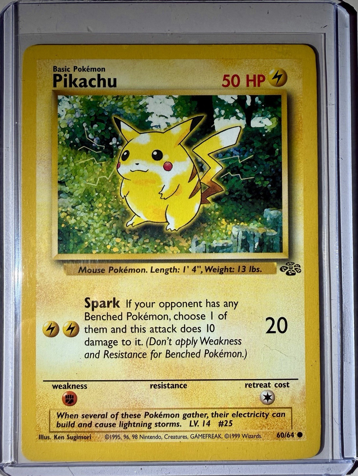 1999 Pokemon Jungle Pikachu 60/64 WOTC NM
