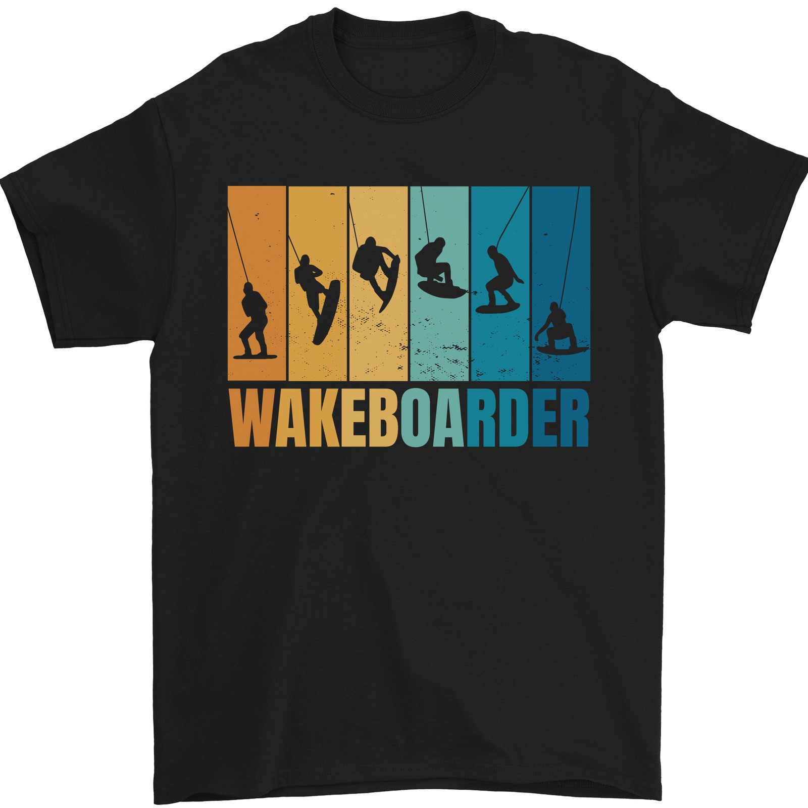 Wakeboarder Agua SPORTS Table Esqui Acuatico Camiseta Hombre 100% Algodón