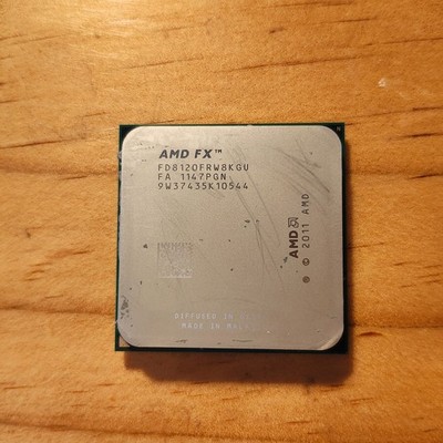 AMD FX-8120 CPU FD8120FRW8KGU 3.1GHz 8MB 125W Socket AM3+ W/Cooler