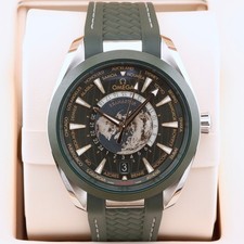 Seamaster Aqua Terra Worldtimer Green 22032432210001 Unworn 2024 Complete Set