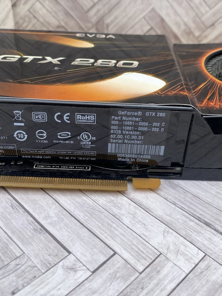 EVGA Nvidia GeForce GTX 280 1GB GDDR3 PCIe x16 GPU Video Graphics Card UNTESTED - Image 4 of 4