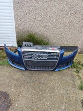 AUDI A4 B7 2004-2009 S LINE BLUE LZ5C COMPLETE FRONT BUMPER