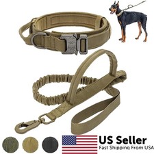 1.5" Wide Tactical Heavy Duty Nylon Large Dog Collar Military with Metal Buckle