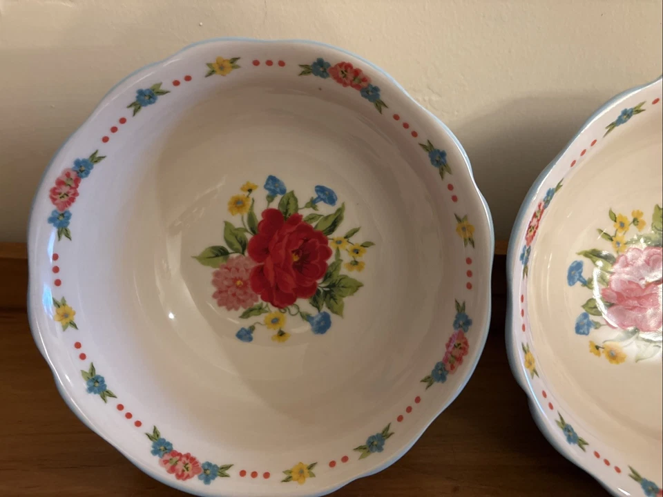 Pioneer Woman Sweet Rose Salad Bowls Set Of 4 - Image 2 of 4