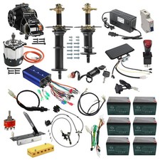 30" Rear Axle Full Kit 72V 1500W Electric Differential Motor Golf Cart Go kart