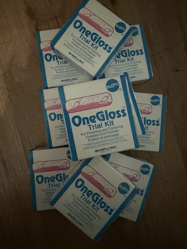 Shofu OneGloss CA Finishing Polishing Trial Kit- 10 Individual Packs