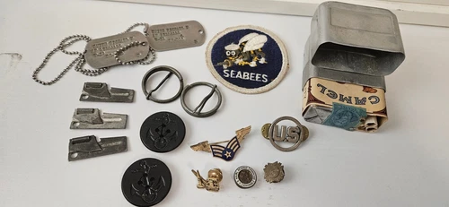 Lot of 17 WW2, Korean War and US Military & Related Items