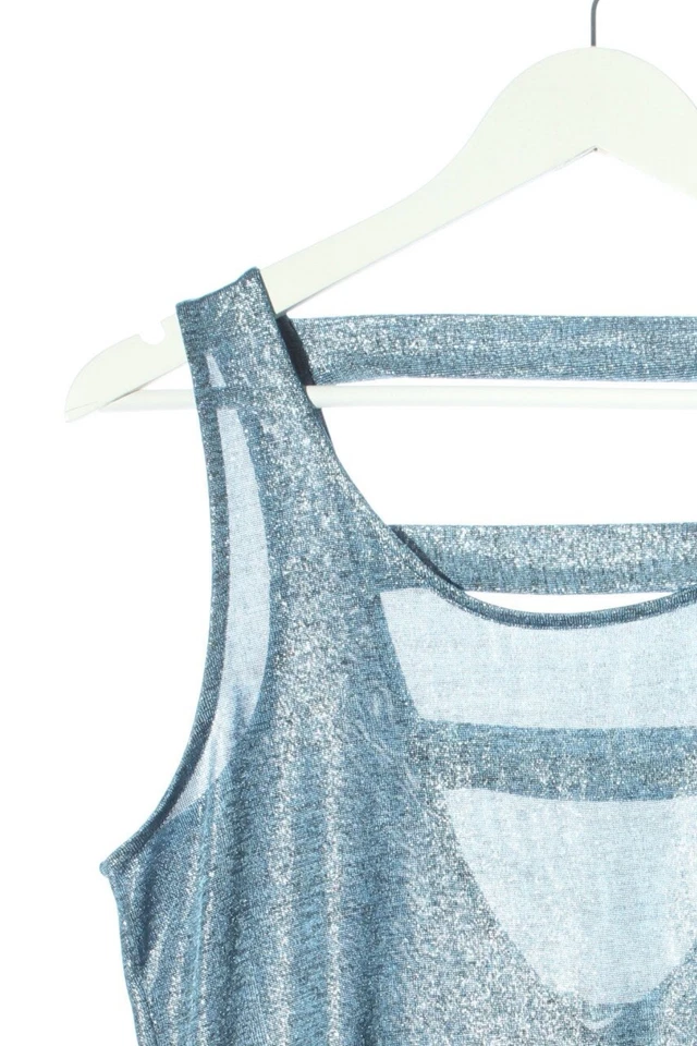 CHARLOTTE RUSSE Haut évasé en bas Dames Top T EU 40 bleu élégant - Photo 3/4