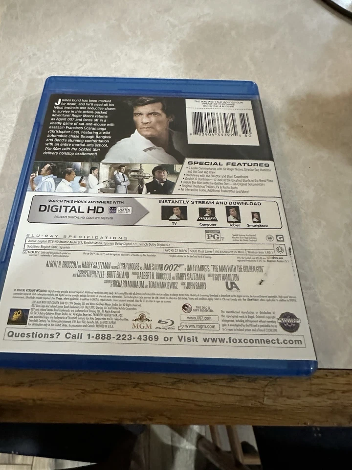The Man with the Golden Gun (Blu-ray, 1974) - Image 2 of 2