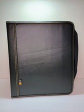 Case Logic CD DVD Holder 46 Pages Holds 384 Zipper Lockable Binder Black Wallet