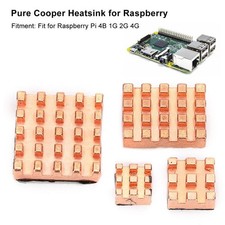 Pure Coper Heatsink Cooling Heat Sink Accessory for Raspberry Pi 4B 1G 2G 4G