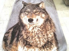 wolf throw blanket