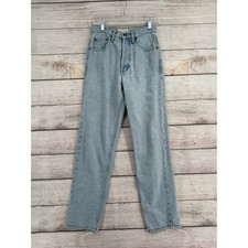 Vintage 80s Guess Straight Leg Jeans Womens 28 26 Blue Light Wash Denim