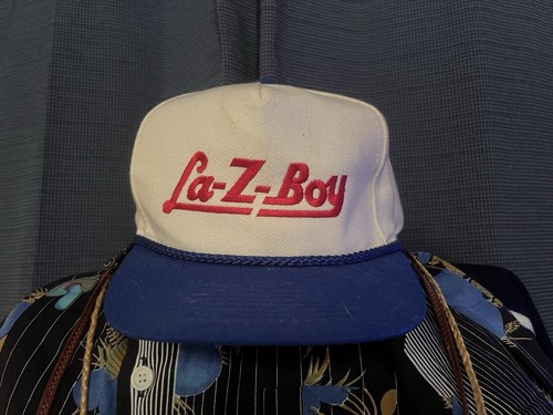 Vintage Otto La-Z-Boy Trucker Cap Hat Lazy Boy Strap Back Terry Cloth Sweatband