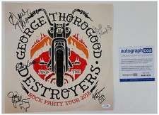 George Thorogood & The Destroyers Signed Album Cover Poster Flat ACOA