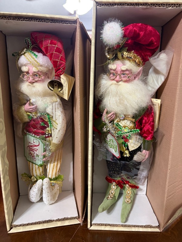 MARK ROBERTS 16" FAIRY ELF " NAUGHTY" & "NICE" 51-86078 LE /1250 NIB COA (2018)