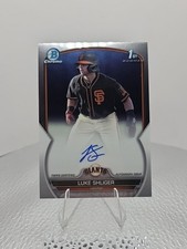 2023 Bowman Chrome Draft #CDA-LS Luke Shliger 1st Autograph San Francisco Giants